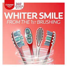 360 Optic White Advanced Toothbrush, Medium Toothbrush for Adults,2 Count (Pack of 1)