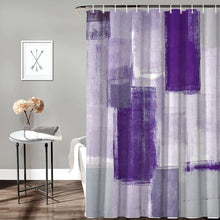 (36inchx72inch, Purple) Fabric Shower Curtain for Bathroom,Custom Shower Curtain Set with Hooks, Luxury Bathroom Curtains, Purple Grey Waterproof Polyester Bathroom Accessori