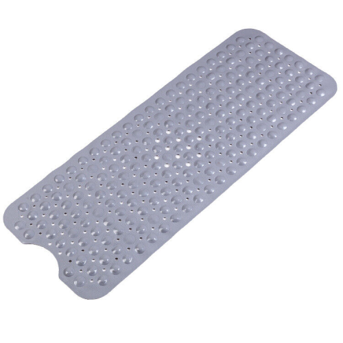 ((38 x 70) cm., GREY) Non Slip Anti-Mold Shower Mat Bathroom Rubber Mat