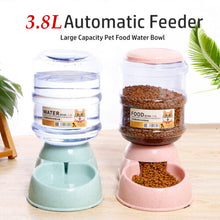 3.8L Dog Automatic Feeders Plastic Water Bottle Cat Bowl Feeding and Drinking Dog Water Dispens