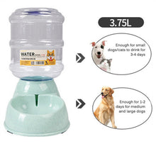 3.8L Dog Automatic Feeders Plastic Water Bottle Cat Bowl Feeding and Drinking Dog Water Dispens