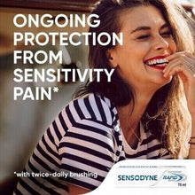 3x Sensodyne Rapid Relief Whitening Toothpaste Long Lasting Protection - 75ml