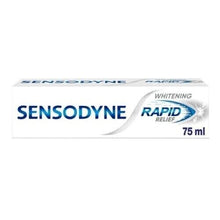 3x Sensodyne Rapid Relief Whitening Toothpaste Long Lasting Protection - 75ml