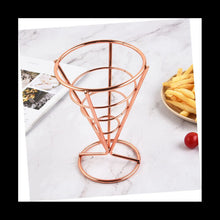 4 Pcs Kitchen Party Holder Wire for Stand Chicken Display Metal Cone Fried Fries Racks