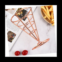 4 Pcs Kitchen Party Holder Wire for Stand Chicken Display Metal Cone Fried Fries Racks