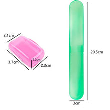 4 Pcs Toothbrush Case Travel Cover with 4 Pcs Toothbrush Head Cover Portable Plastic Toothbrush Storage Case Toothbrush Container for Camping, Travel,