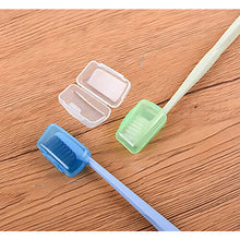 4 Pcs Toothbrush Case Travel Cover with 4 Pcs Toothbrush Head Cover Portable Plastic Toothbrush Storage Case Toothbrush Container for Camping, Travel,