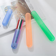 4 Pcs Toothbrush Case Travel Cover with 4 Pcs Toothbrush Head Cover Portable Plastic Toothbrush Storage Case Toothbrush Container for Camping, Travel,