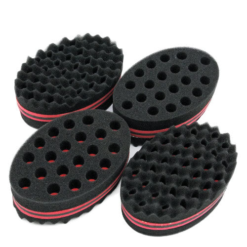 4 Pcs Varied Small Hair Twist Sponge Brush For Dreads Locking Twist Af