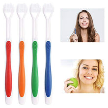 4 Pieces Three Sided Toothbrush Autism Sensory Toothbrush Bristle Travel Toothbrush for Kids Complete Teeth Gum Care Pretty Good Angle Clean Each