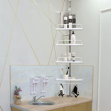 4 Tier Adjustable Telescopic Bathroom Shower Corner Rack Shelf Caddy