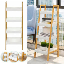 4-Tier Ladder Shelf Bookshelf Plants Stand Storage Organizer