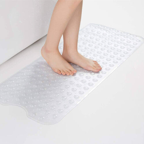 ((40 x 100) cm)_ Long, Crystal) Shower Floor Mats Anti-Bacterial Mildew-Resistant