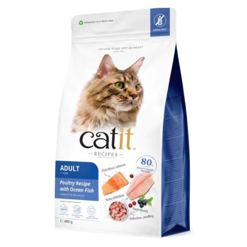 (400g) Catit Recipes Adult Poultry Recipe with Ocean Fish