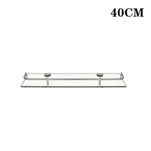 (40CM) Tempered Glass 6MM Wall-Mounted Bathroom Shelf