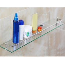 (40CM) Tempered Glass 6MM Wall-Mounted Bathroom Shelf