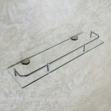 (40CM) Tempered Glass 6MM Wall-Mounted Bathroom Shelf