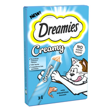 44 x 10g Dreamies Creamy Adult Cat & Kitten Treats Scrumptious Salmon (11x40g)