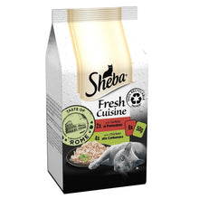 48 X 50G Sheba Fresh & Fine Adult Wet Cat Food Pouches Taste of Rome in Gravy