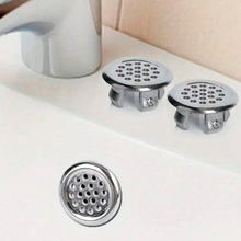 4pcs Plastic Sink Hole Overflow Covers For Kitchen And Bathroom