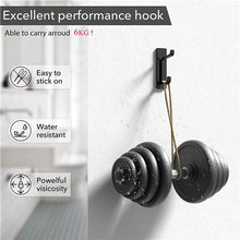 4Pcs Self Adhesive Hooks Stainless Heavy Duty Stick Black