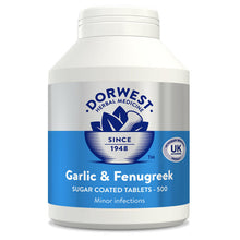 (500 Tablets) DORWEST HERBS GARLIC & FENUGREEK TABLETS for Dogs & Cats