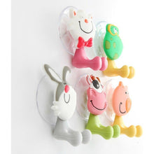 5pcs Animals Toothbrush Holder, Anti-bacterial Tooth Holder Suction Cup Cover with Suction Cup