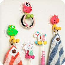 5pcs Animals Toothbrush Holder, Anti-bacterial Tooth Holder Suction Cup Cover with Suction Cup