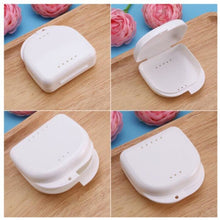 5pcs Orthodontic Retainer Case Denture Container Box for Travel DENTAL APPLIANCE STORAGE BOX