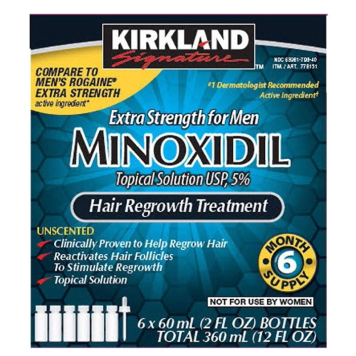 (6 Month Supply) Kirkland Signature Minoxidil Topical Solution 6 Months Supply