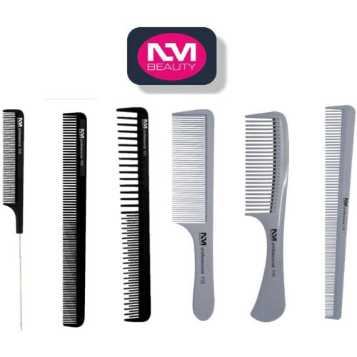 6 Pcs NMB Hair Combs Set including GREY Combs