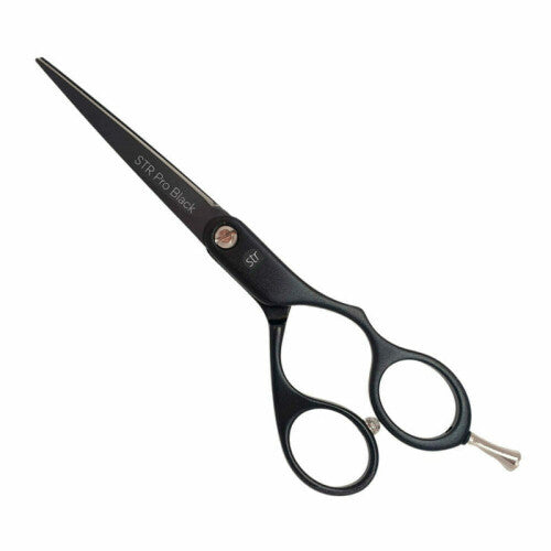 6.5-Inch Jaguar Hairdressing Scissor Sharp Offset Barbers Hair Scissors - Black