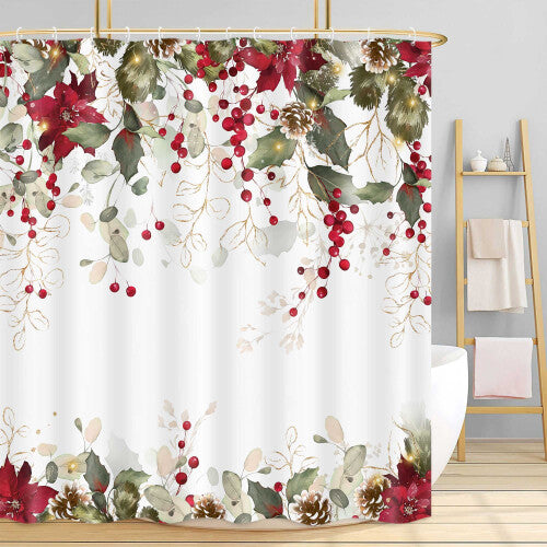 (72x72, Multi7) Autumn Harvest Thanksgiving Pumpkin Shower Curtain, Maple Leaf Bathroom Accessories Plant Bathroom Curtain Lining Hook Set, 72X72 inches