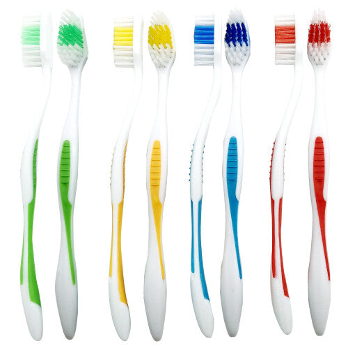 8 Adult Toothbrushes Dental Care Oral Clean Hygiene Great value