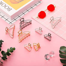 8 Pieces Metal Hair Claw Clips Set, Includes 1.57 Inch Small Non-slip Hair Catch Jaw Clamp, 3 Inch Large Size Metal Hair Claws Hair Clip