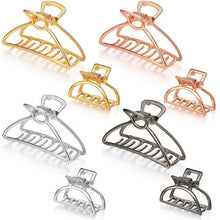 8 Pieces Metal Hair Claw Clips Set, Includes 1.57 Inch Small Non-slip Hair Catch Jaw Clamp, 3 Inch Large Size Metal Hair Claws Hair Clip