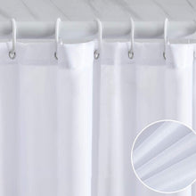 (80x200cm) Waterproof Shower Curtain Polyester Mildew Resistant Bathroom Curtains with Plastic Hooks