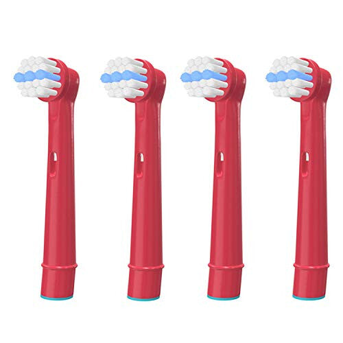 8PCS Kid's Toothbrush Heads Compatible with Oral B, Children Replacement Brush Heads Compatible with Braun Electric Rechargeable Toothbrush