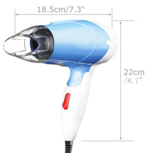 AC220V 1000W Folding Mini Hair Dryer Foldable Portable Convenient 2 Speed Soft Wind & Strong Wind