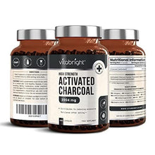 Activated Charcoal Capsules - 250 Capsules - 2004mg per Serving of 6 Capsules - from Natural Coconut Shell - for Indigestion, Bloating, Excessive