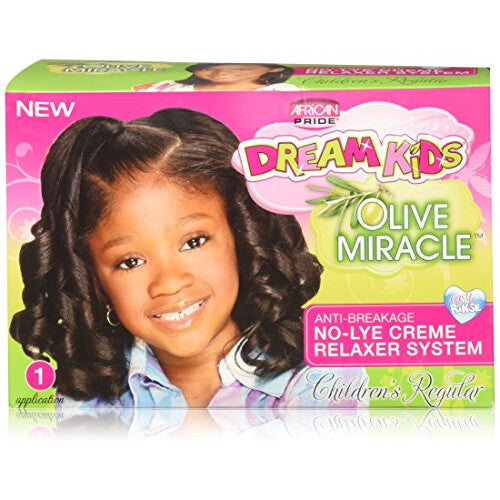 African Pride Dream Kids Olive Miracle Relaxer Regular, 1count