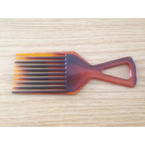 Afro Detangling Comb Triangle Handle [TORTSHELL]