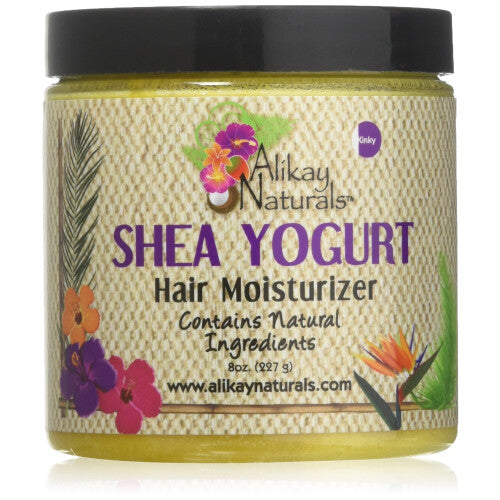 Alikay Naturals Shea Yogurt Hair Moisturizer Natural Raw Shea Butter, Argan & Coconut Oil 8 Ounce