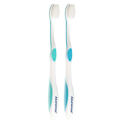 AloeSense Extra-Sensitive Toothbrush 2-pack w/travel pouch (1 Count)