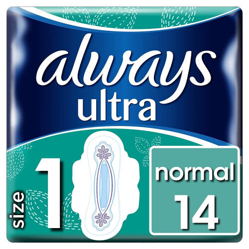 Always Ultra Normal Size 1 with Wings - 14 Pads