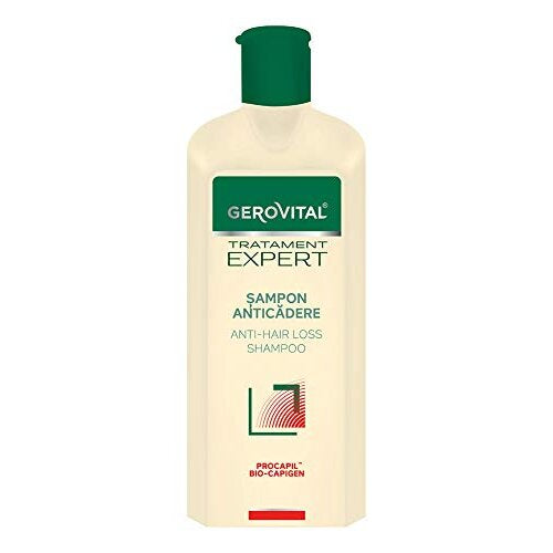 Anti-Hair Loss Shampoo, Significantly Reduces Hair Loss and Stimulates Its Growth, for a Stronger and Thicker Hair, 400 ml, Gerovital Tratament Expert