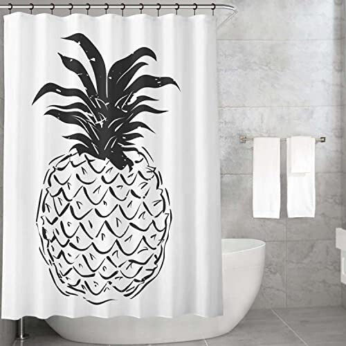 Anti-Mold, Waterproff Shower Curtain (150x200 cm) - Designed and Manufactured in Turkey