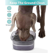 Anti-spill Dog Bowl, No-spill Dog Water Bowl Anti-spill Buoyancy Dog Water Bowl Anti-drip Travel Dog Bowl- Large Capacity 2l