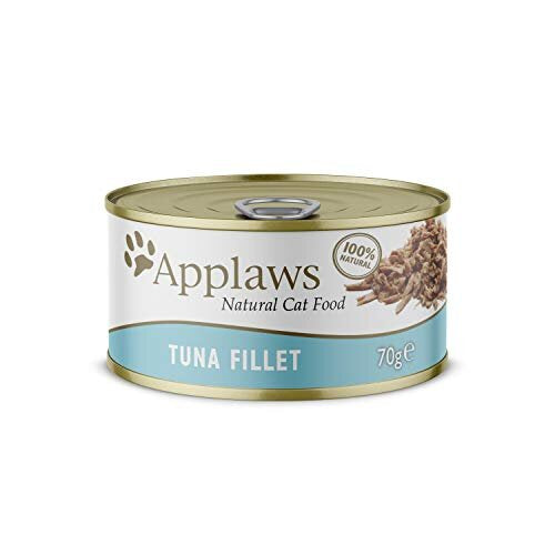 Applaws 100% Natural Wet Cat Food 70g Tuna Fillet 24 x 70g Tins