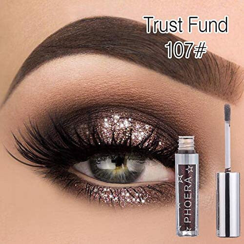 AQUAPURITY - PHOERA Magnificent Metals Waterproof Liquid Glitter & Glow Eyeshadow Palette Shimmer Long Lasting Cosmetic Metallic Eye Shadow Pigment